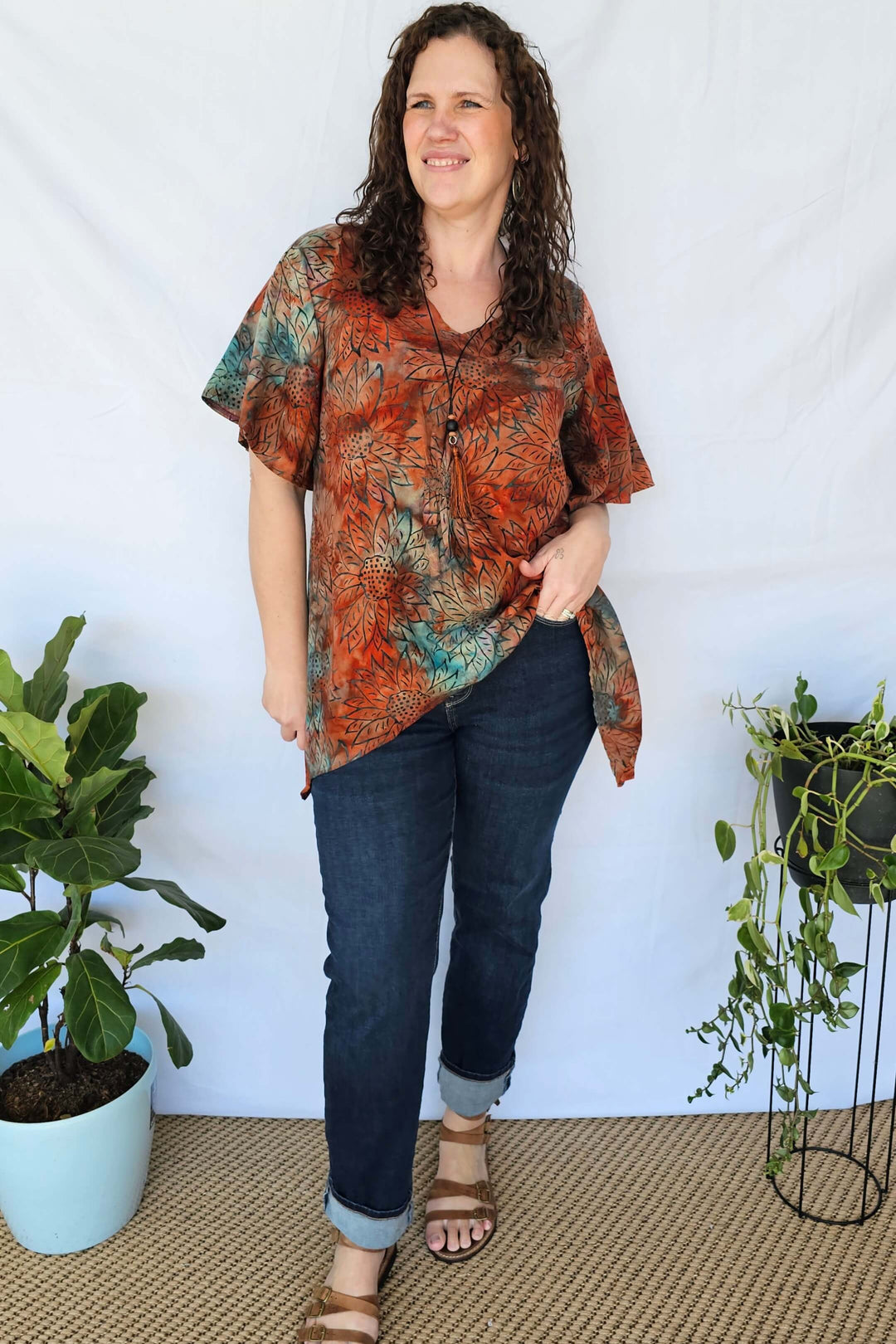 Terracotta Sunset Ola Top