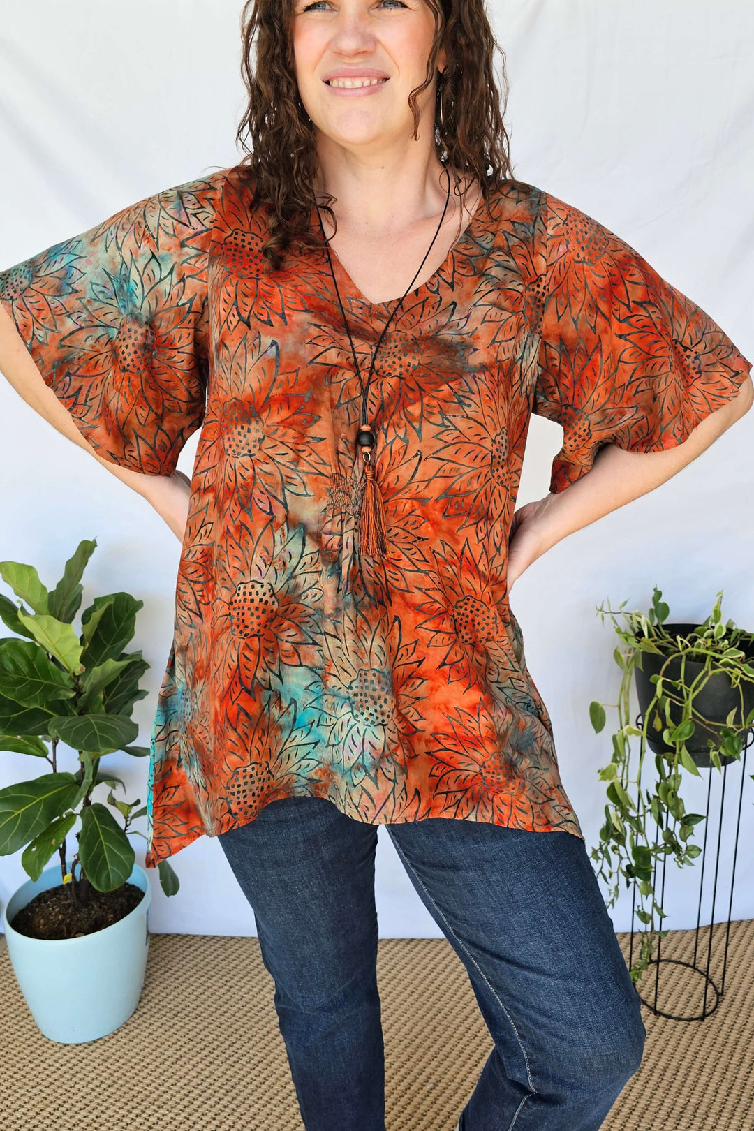 Terracotta Sunset Ola Top