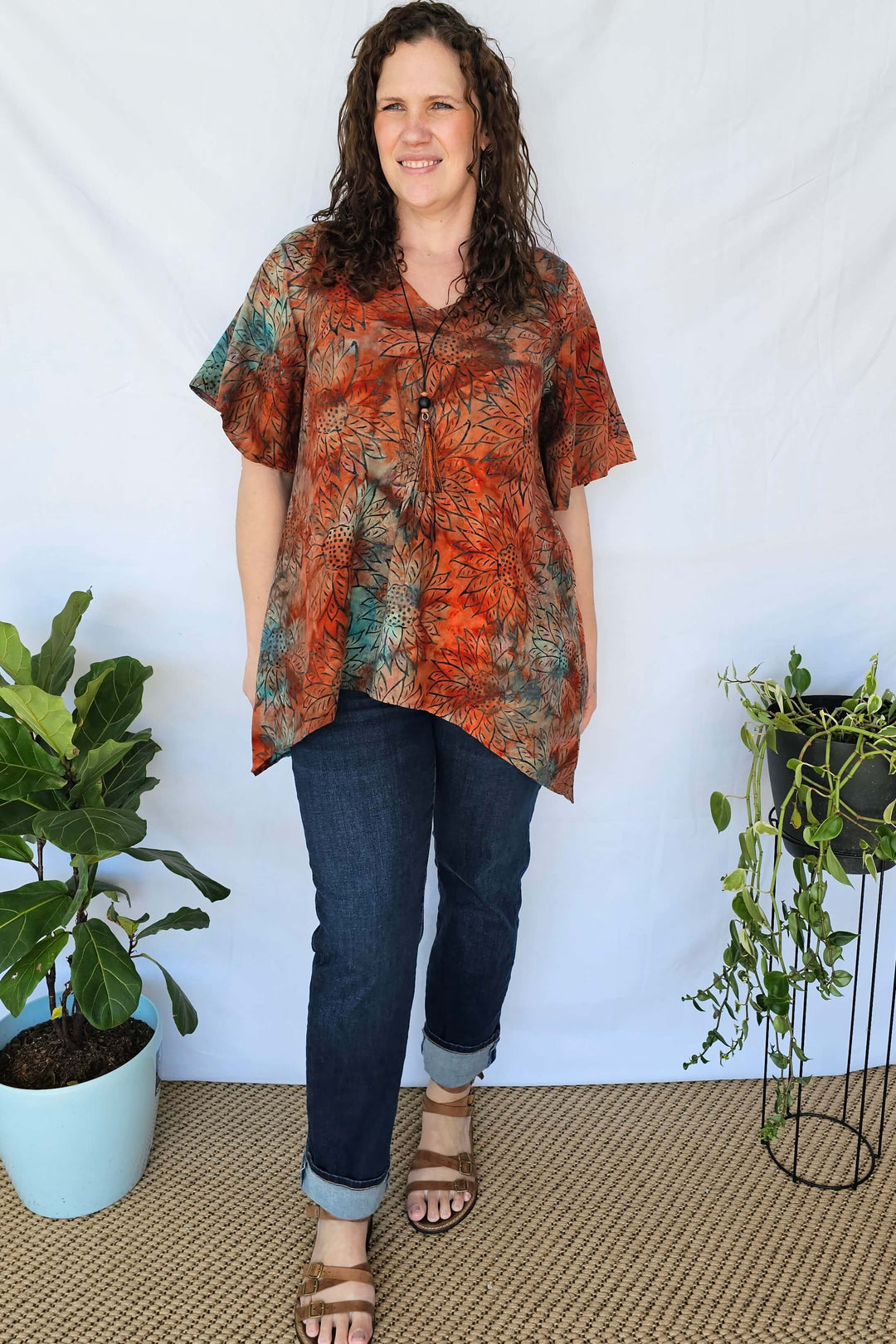 Terracotta Sunset Ola Top
