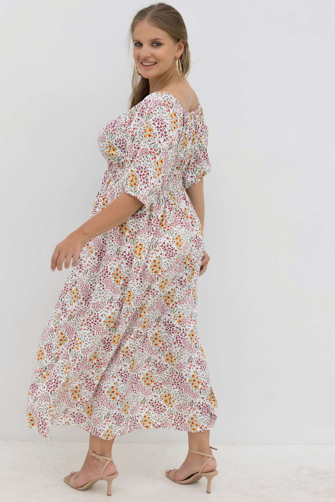 Springtime Maxi Cinch dress