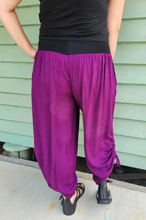 Purple Tummy Shaper Pants (Narrower waistband)