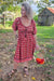 Red Wine Cotton Cinch dress