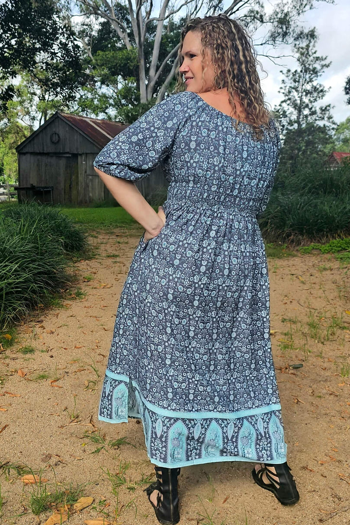 Peppermint Maxi Cinch dress