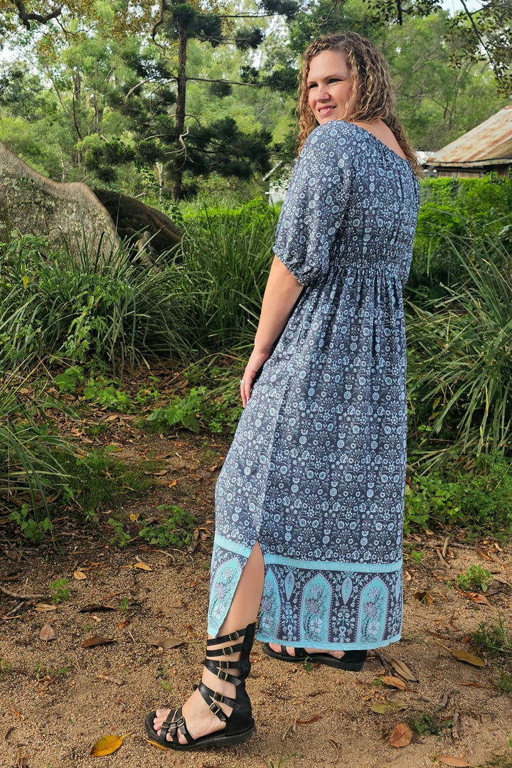 Peppermint Maxi Cinch dress