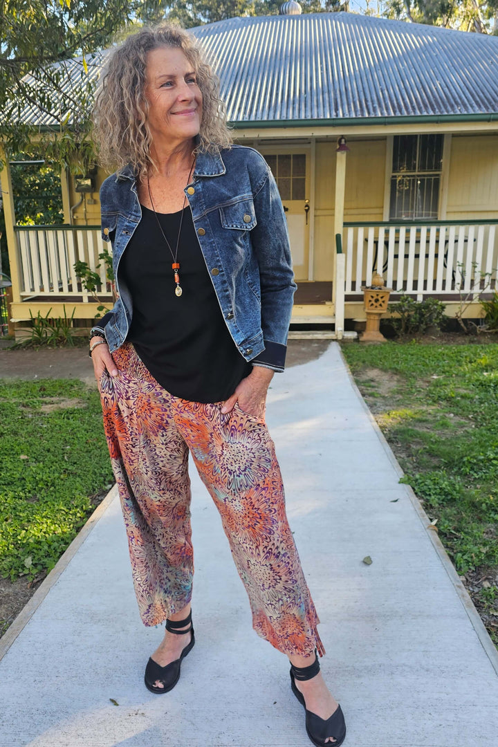 Plum Boho 7/8 Pants