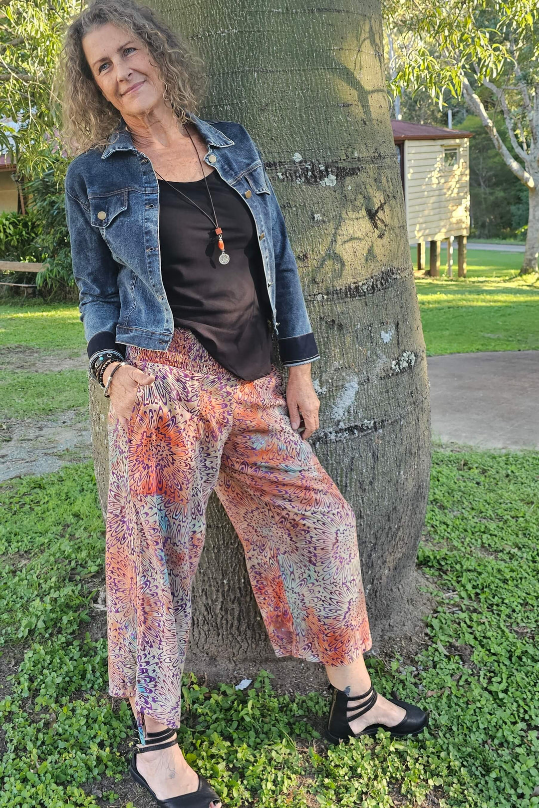 Plum Boho 7/8 Pants