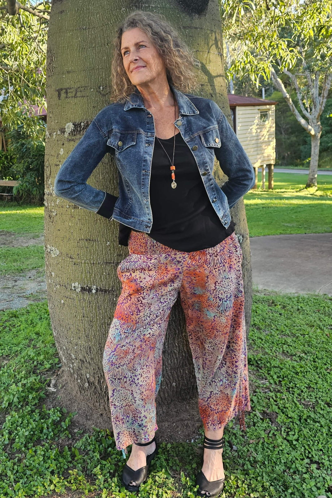 Plum Boho 7/8 Pants