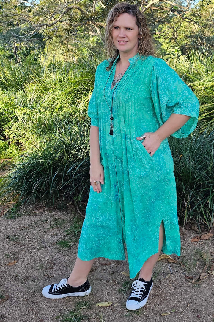 Mint Bell sleeve Dress