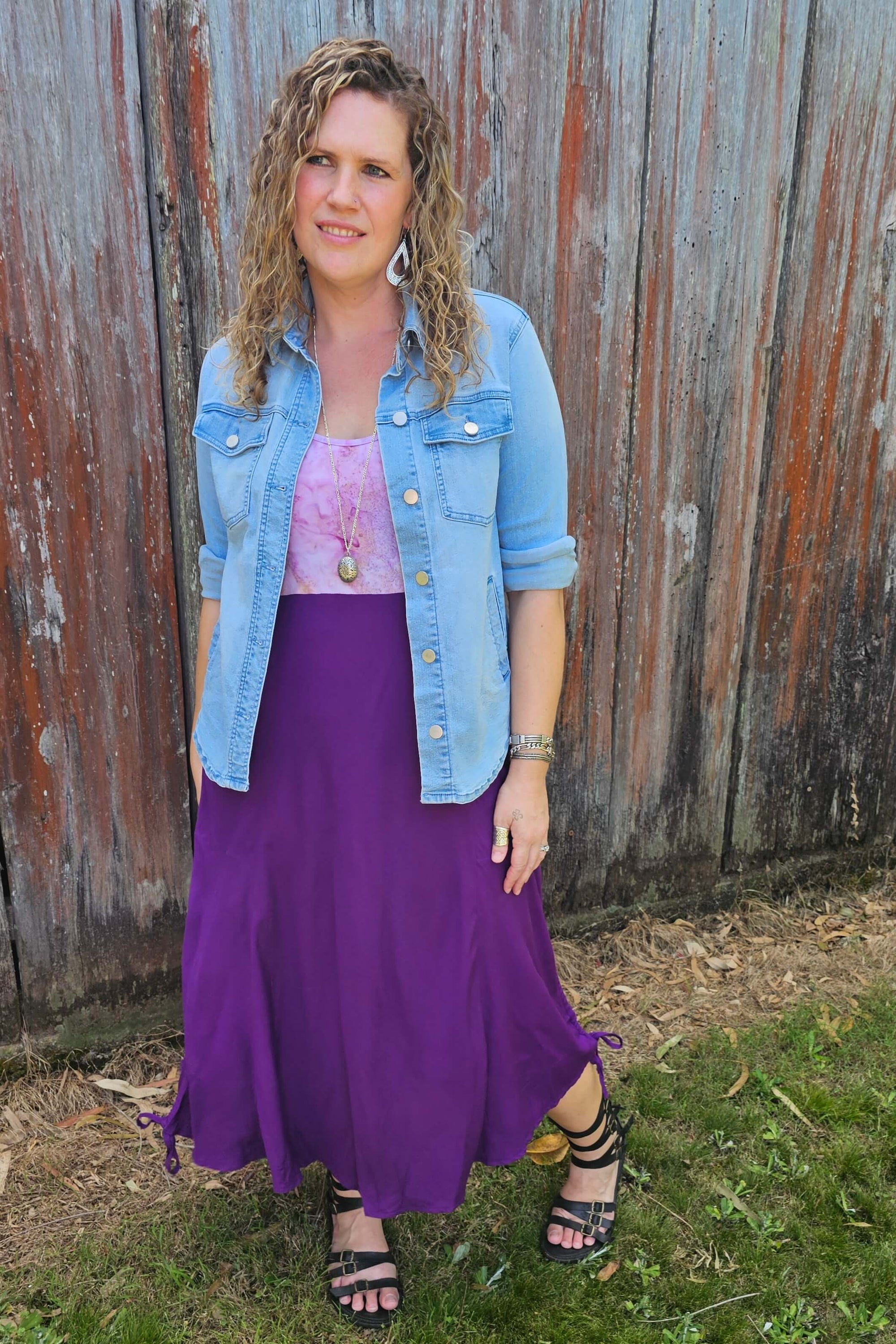 Purple Singlet Summer Dress