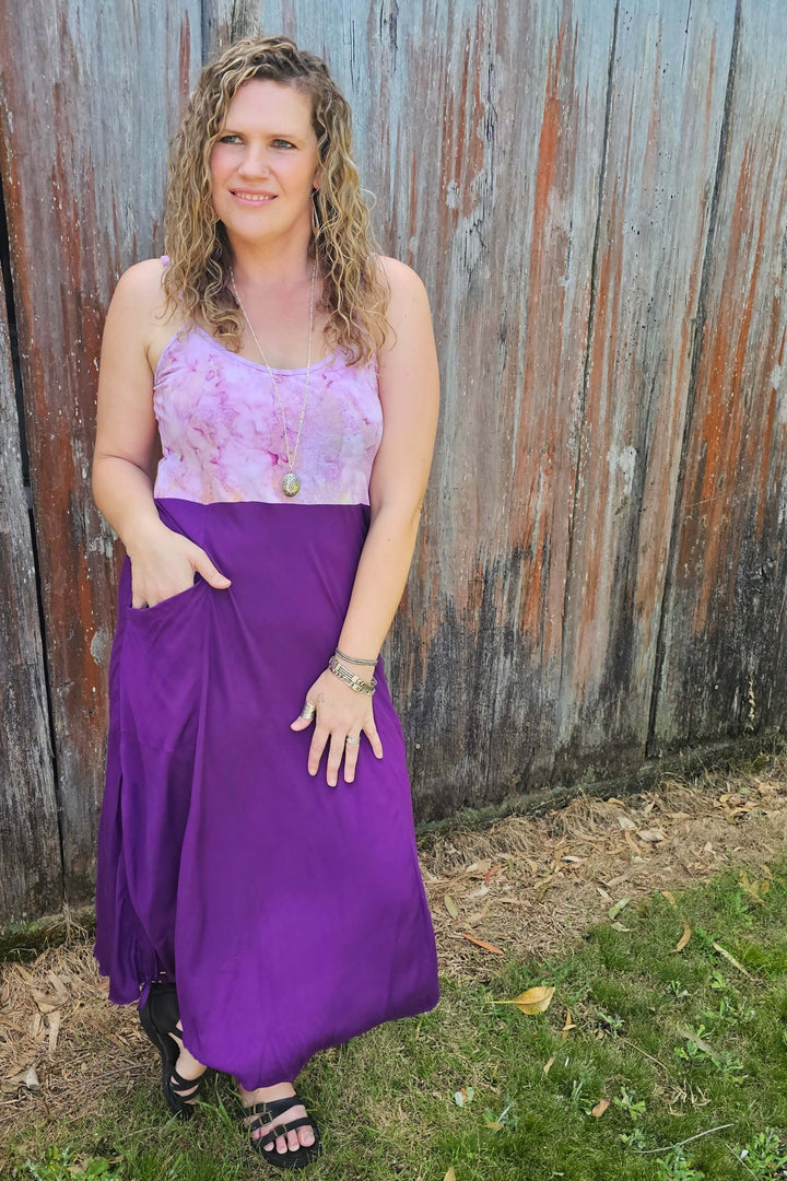 Purple Singlet Summer Dress