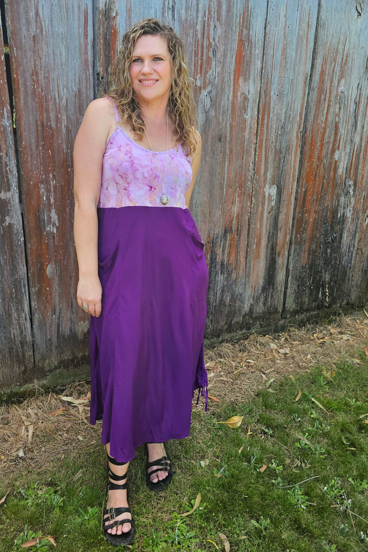 Purple Singlet Summer Dress