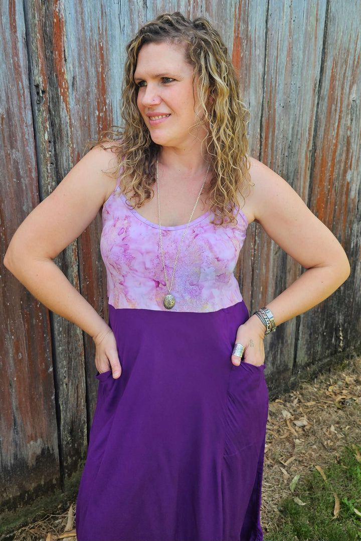 Purple Singlet Summer Dress