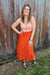 Rust Singlet Summer Dress