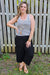 3/4 Black tummy shaper pants