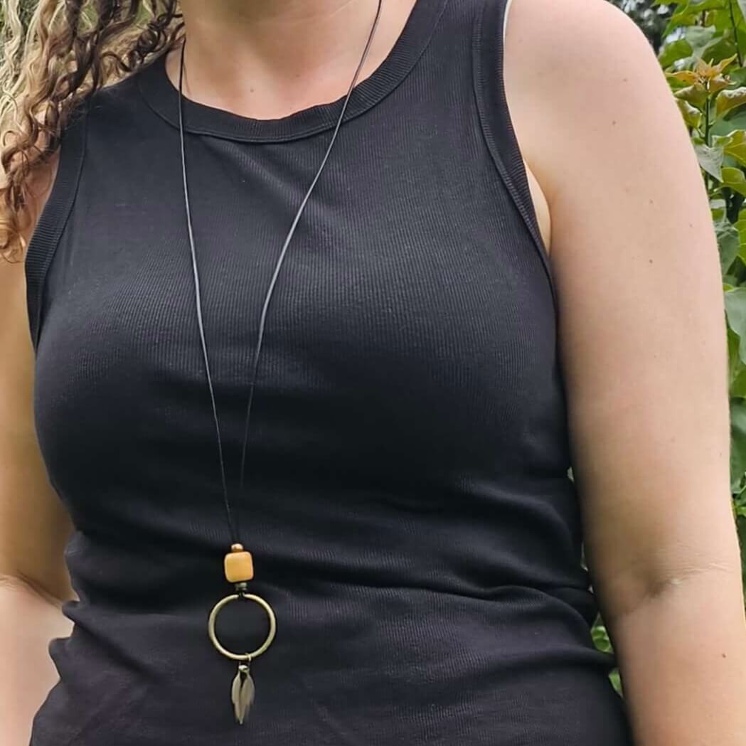 Free Black and Brass Necklace With Orders Over $180