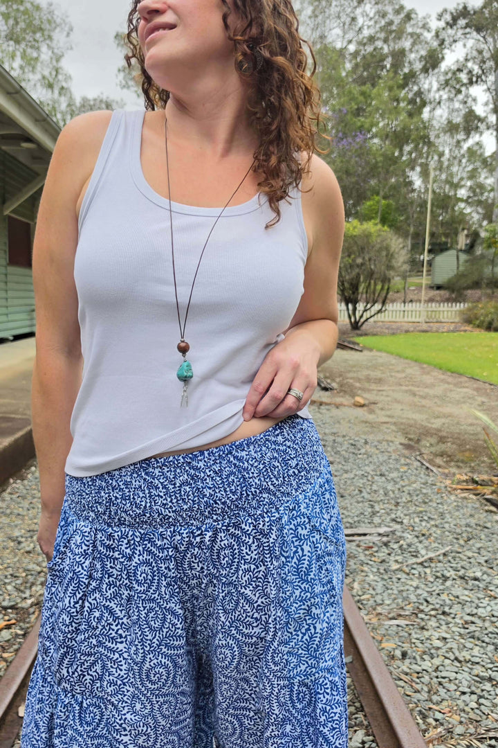 Blue Lagoon Frill Pants