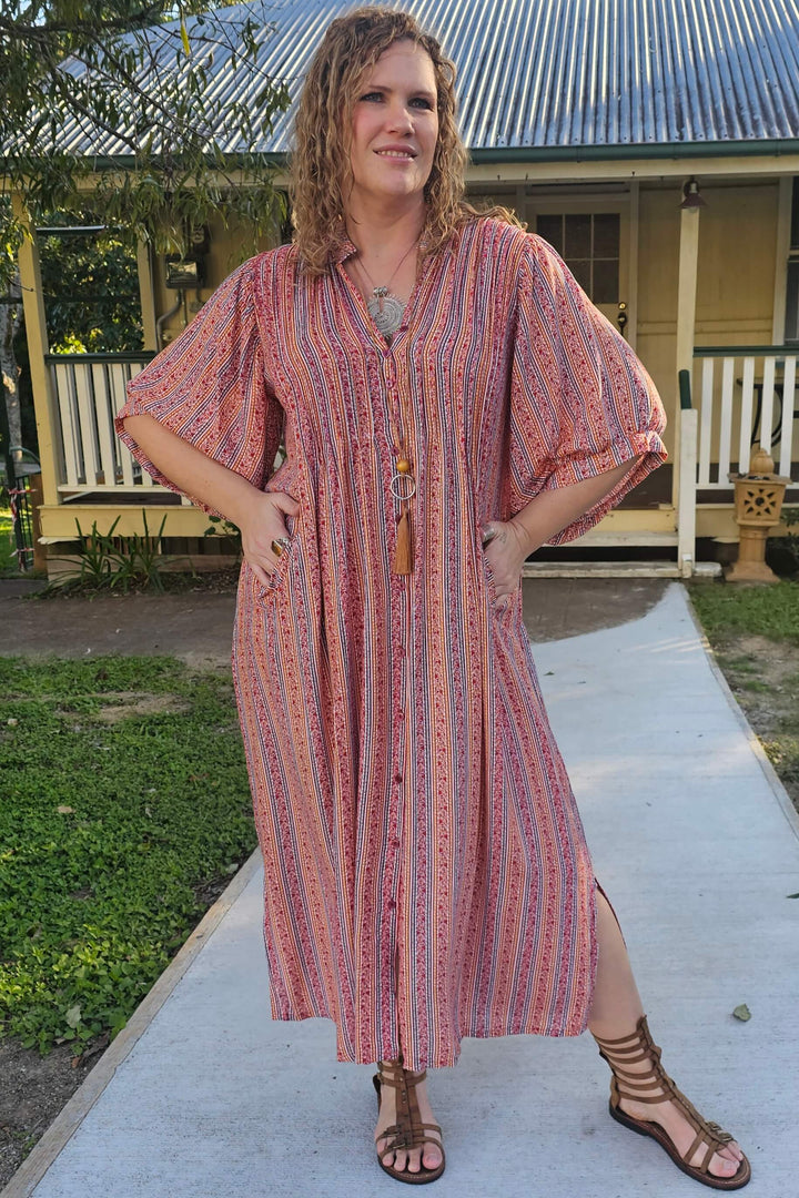 Pink Bell sleeve Dress