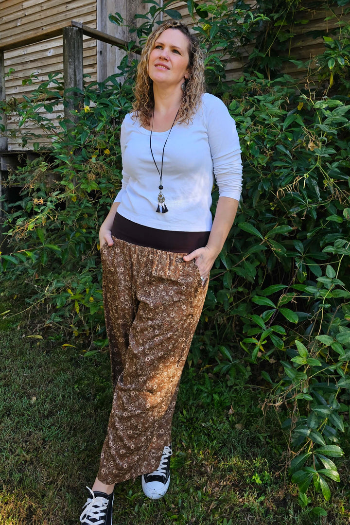 chocolate brown pants