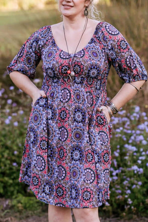Off The Shoulder Bohemian Dress | Willow & Spring Clothing