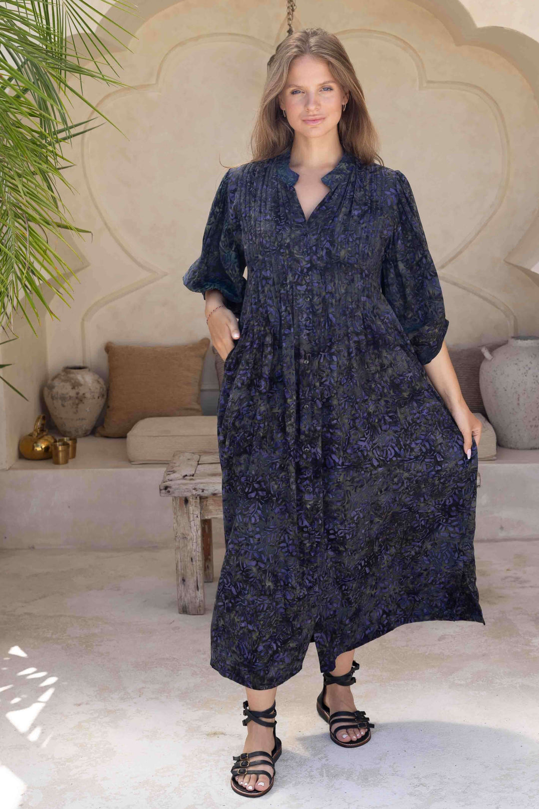Phoenix Maxi Dress with Bell Sleeve