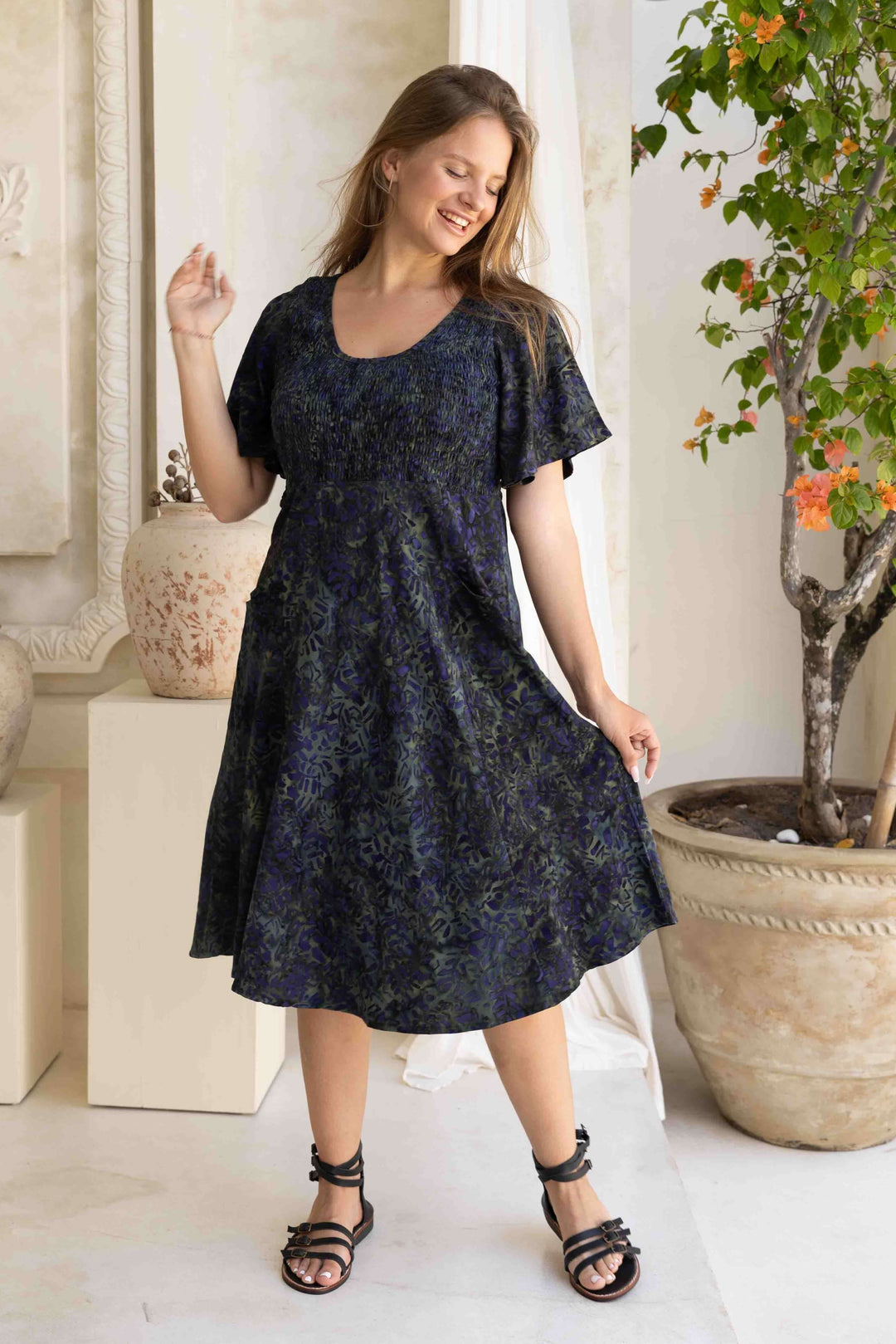 Phoenix Shirred Dress