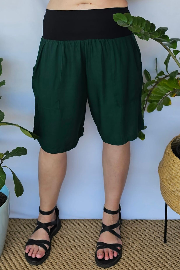 Moody Green Tummy Shaper Shorts