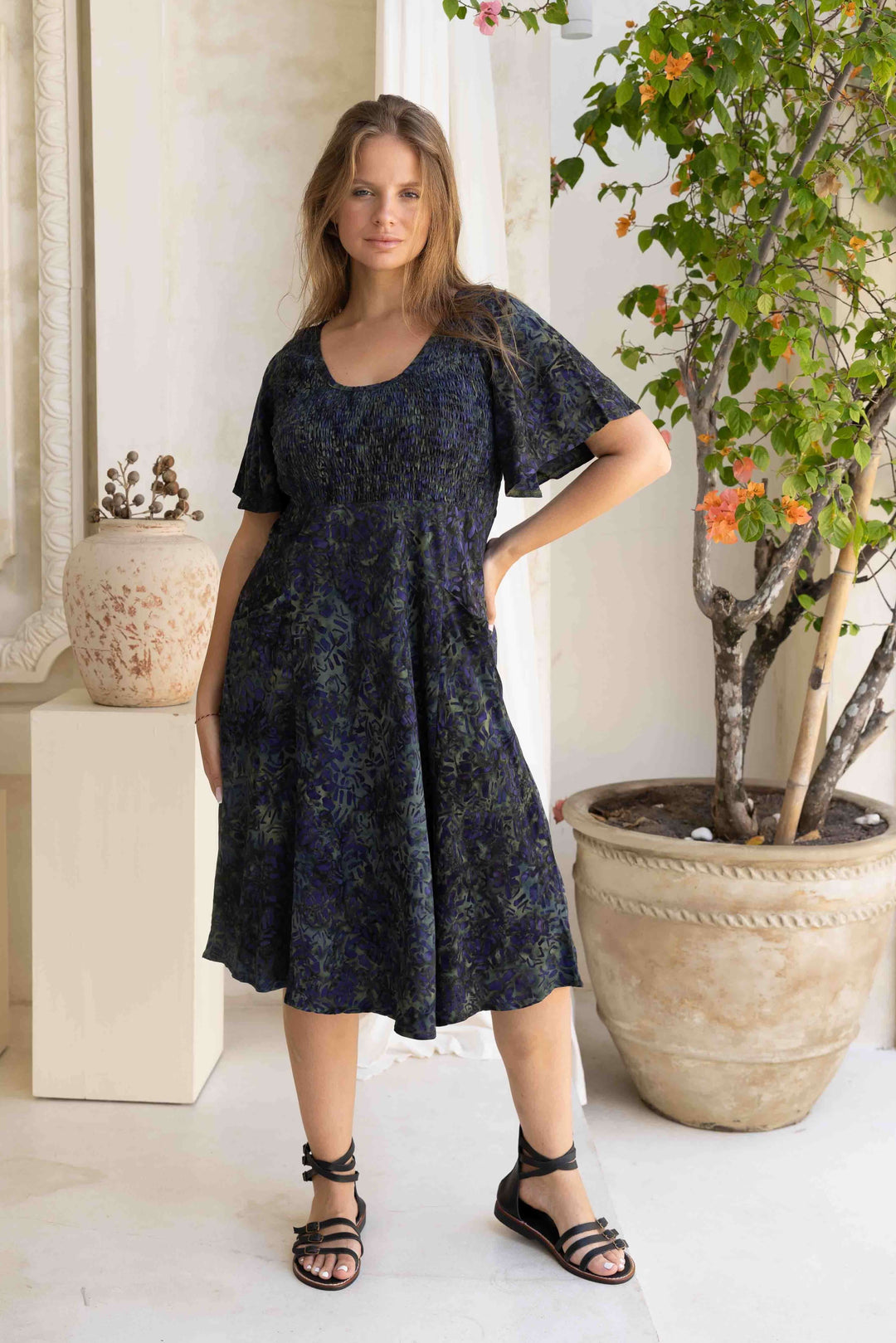 Phoenix Shirred Dress