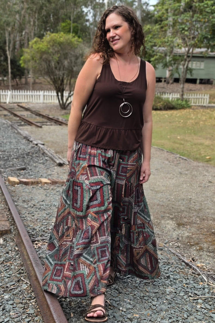 Retro Frill Pants