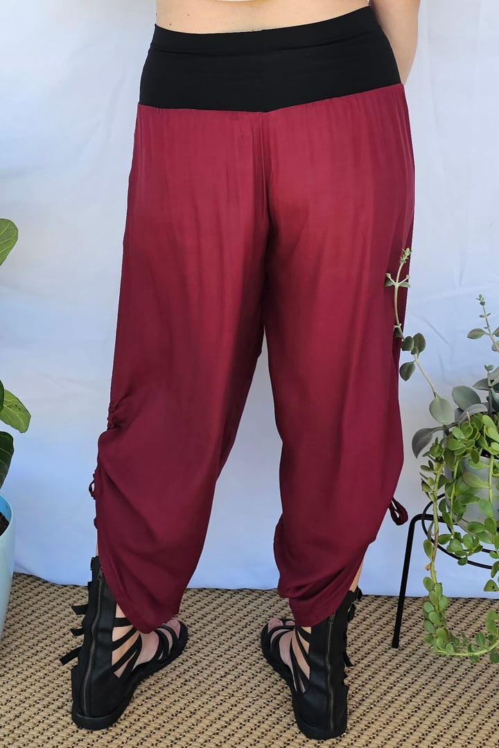Maroon Tummy Shaper Pants