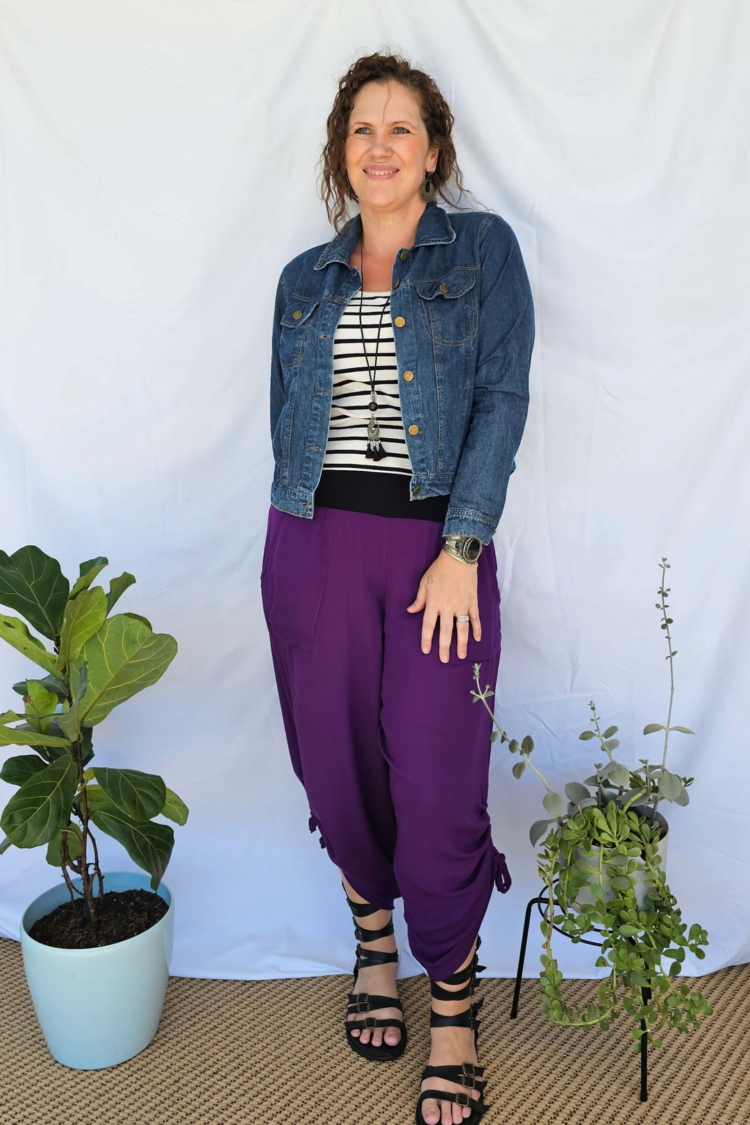 Purple Tummy Shaper Pants