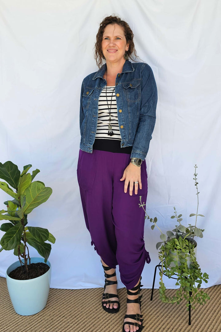 Purple Tummy Shaper Pants