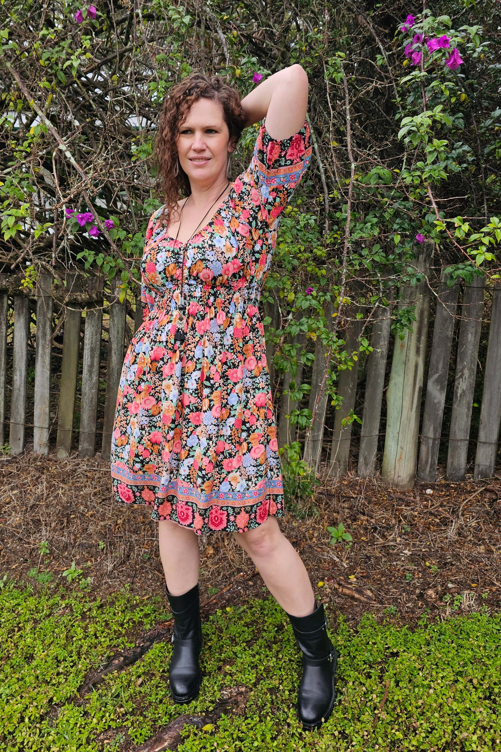 Size 16 boho dress- front view