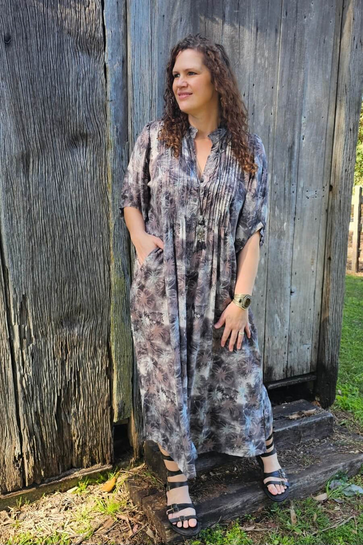 Dusk Maxi Dress with Bell Sleeve
