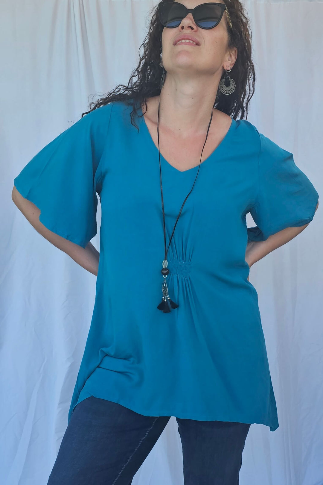 Teal Ola Top