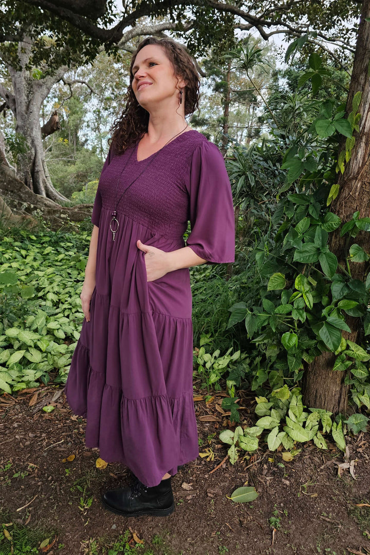 Plum Arya Midi Dress