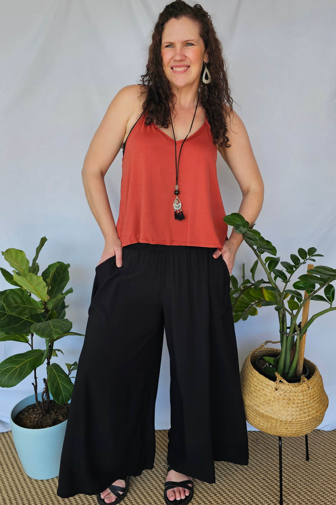 Black Tall Palazzo Pants