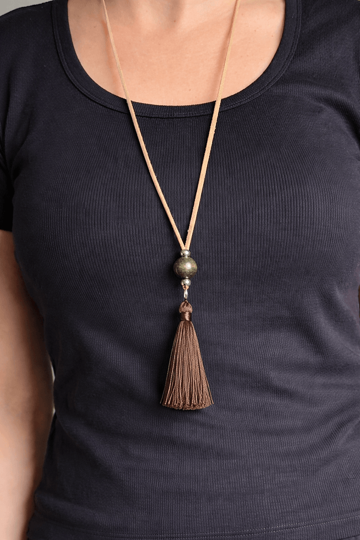 Brown and Tan Necklace
