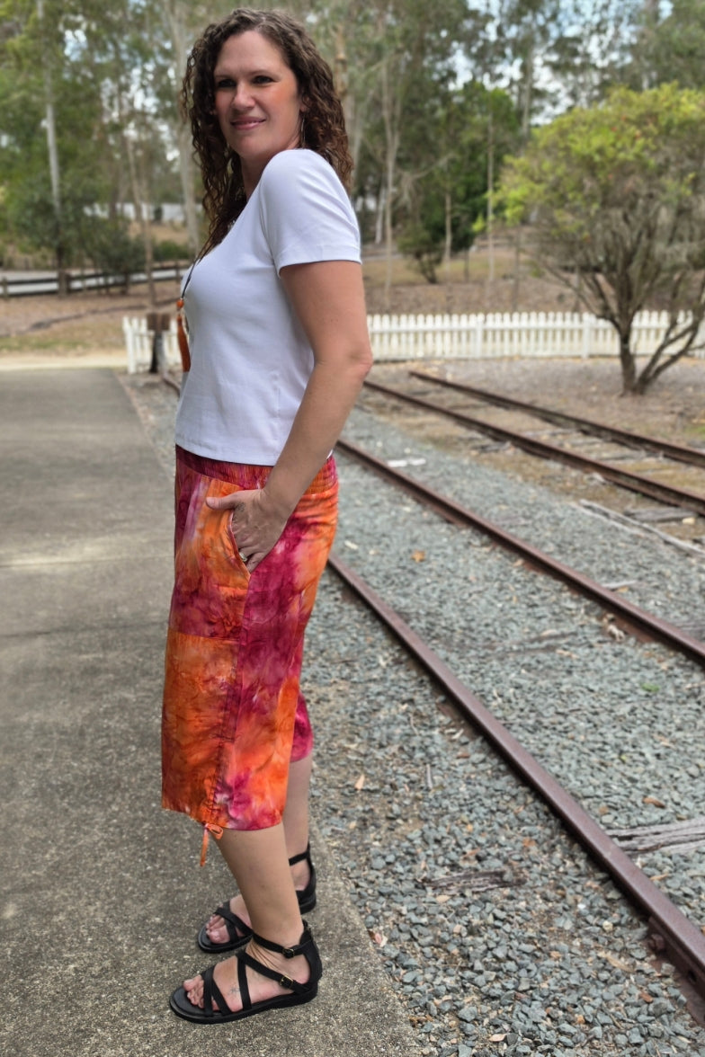 Sunset Boho 3/4 Pants