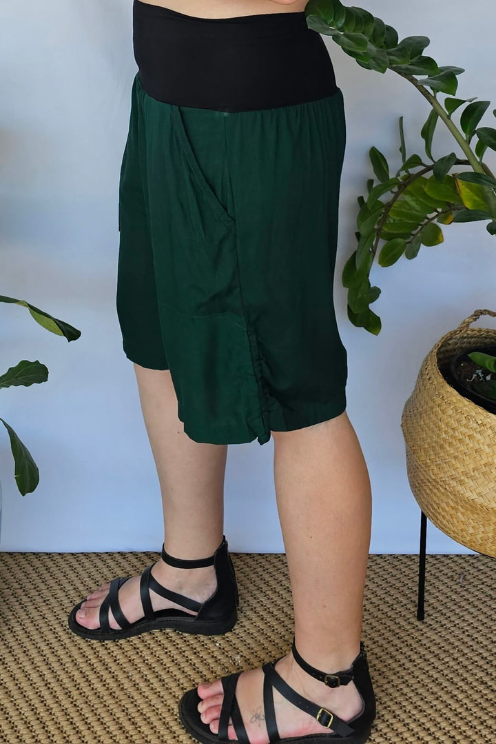 Moody Green Tummy Shaper Shorts