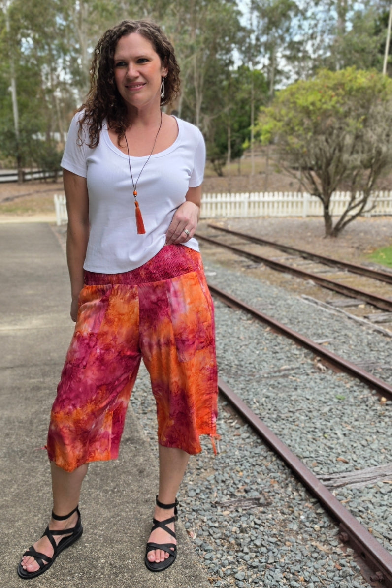 Sunset Boho 3/4 Pants
