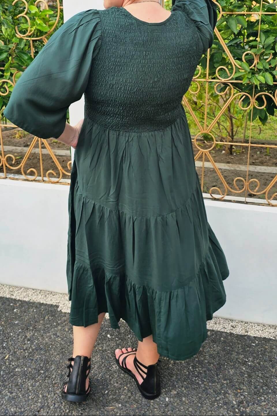 Moody Green Arya Midi Dress