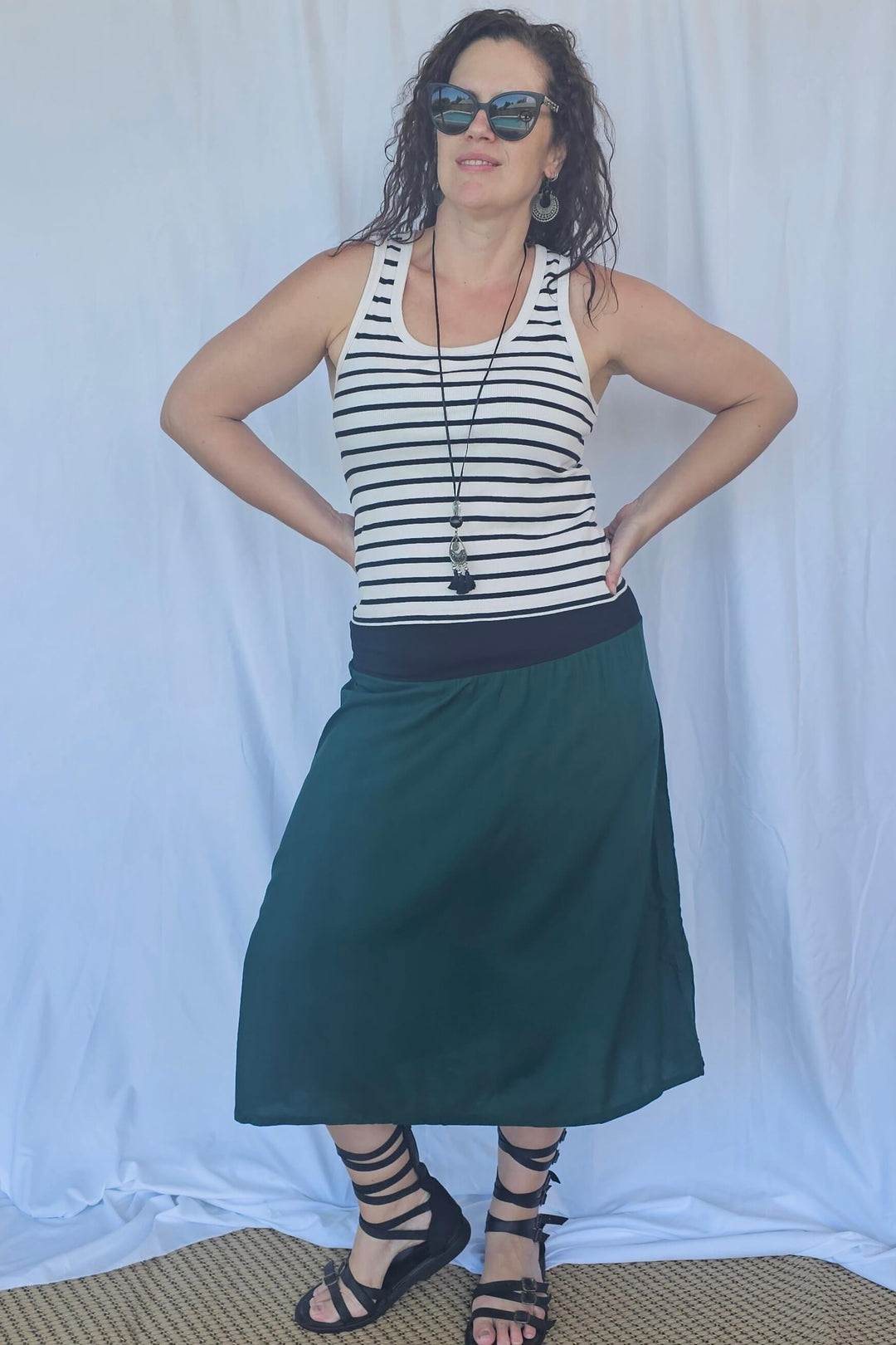 Moody Green Skirt