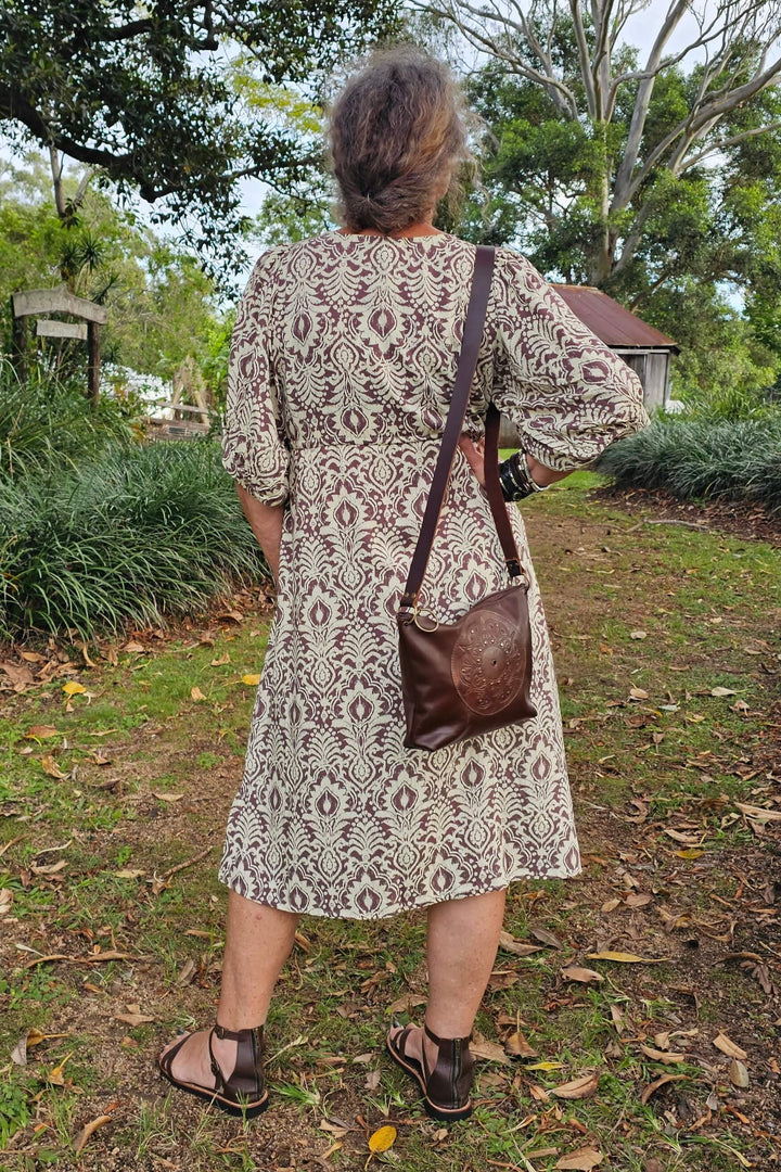 Walnut Fern Remi Midi Dress