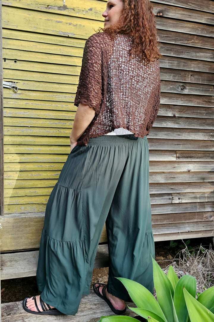 Chocolate Slouch Knit Top