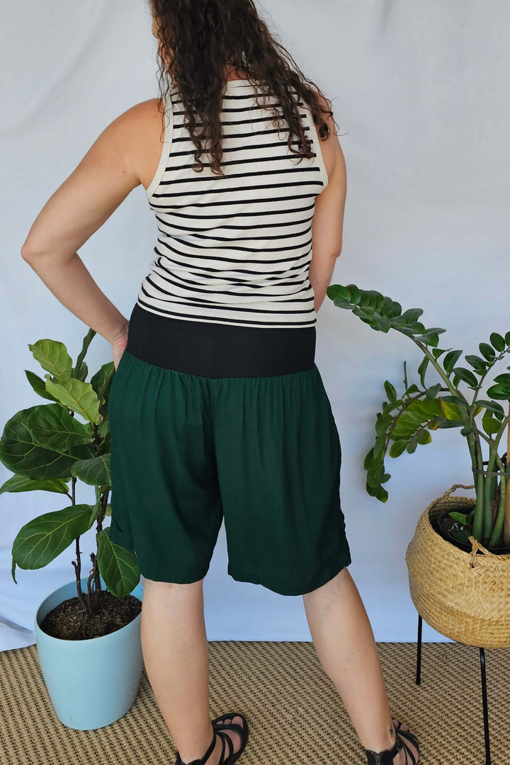Moody Green Tummy Shaper Shorts