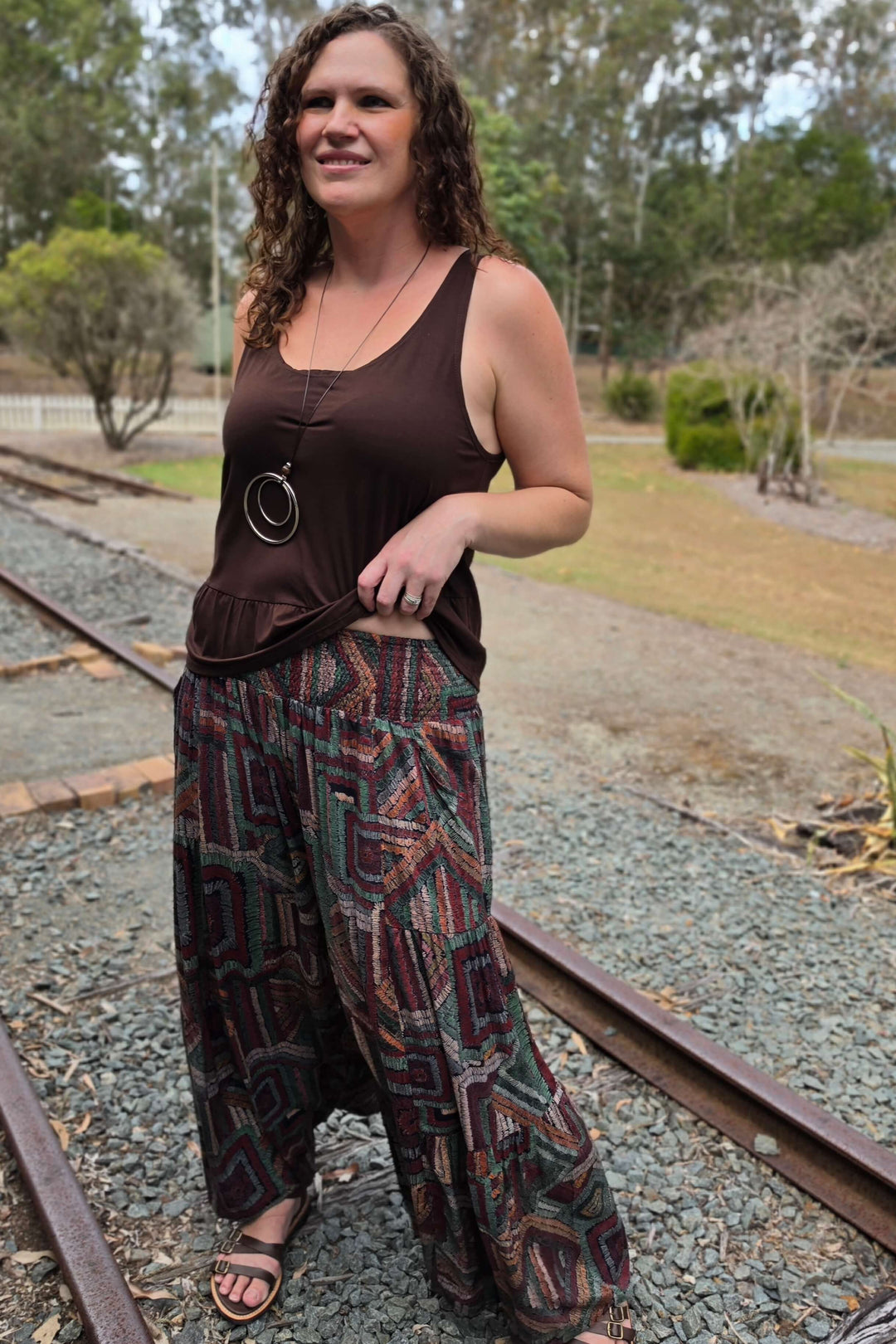 Retro Frill Pants