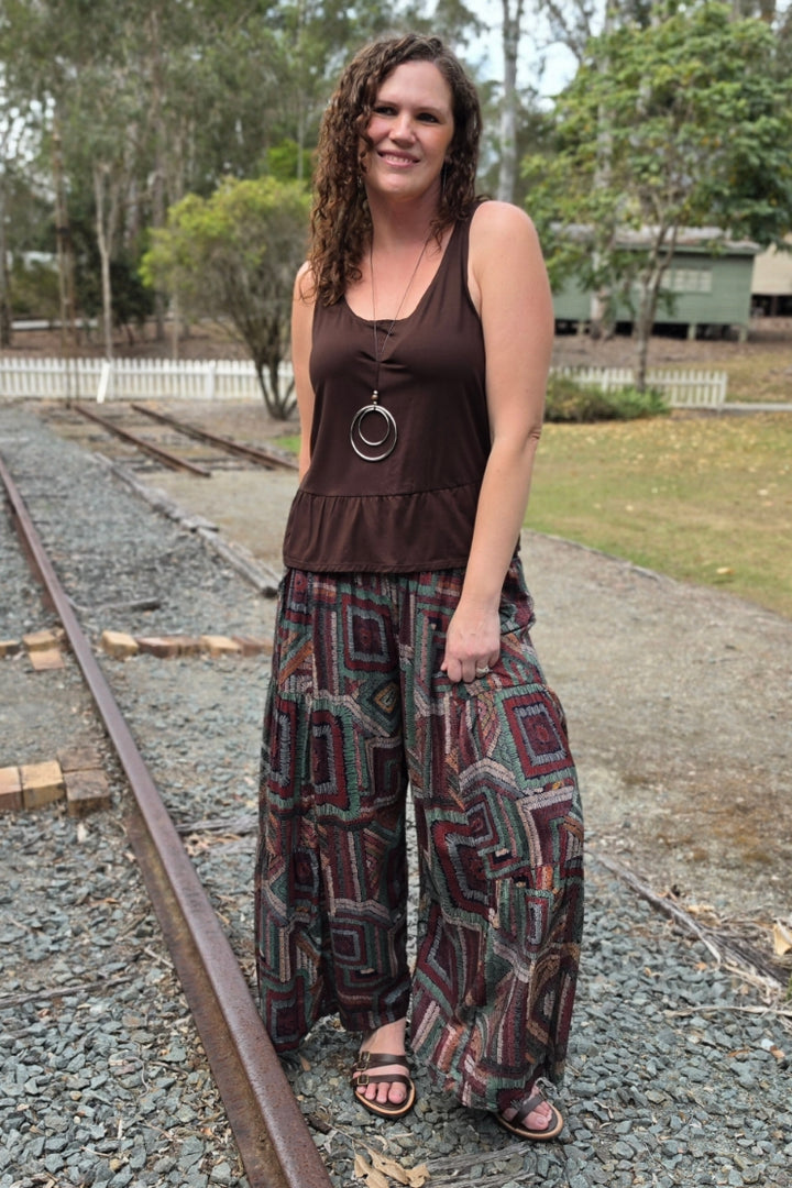 Retro Frill Pants