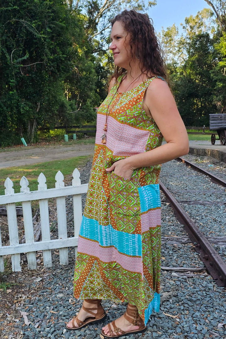 Sunlit Shift Maxi Dress
