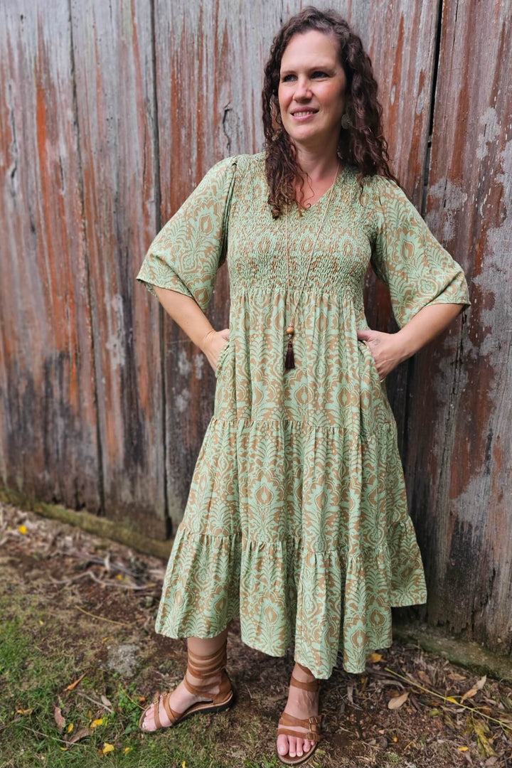 Sage Fern Arya Midi Dress