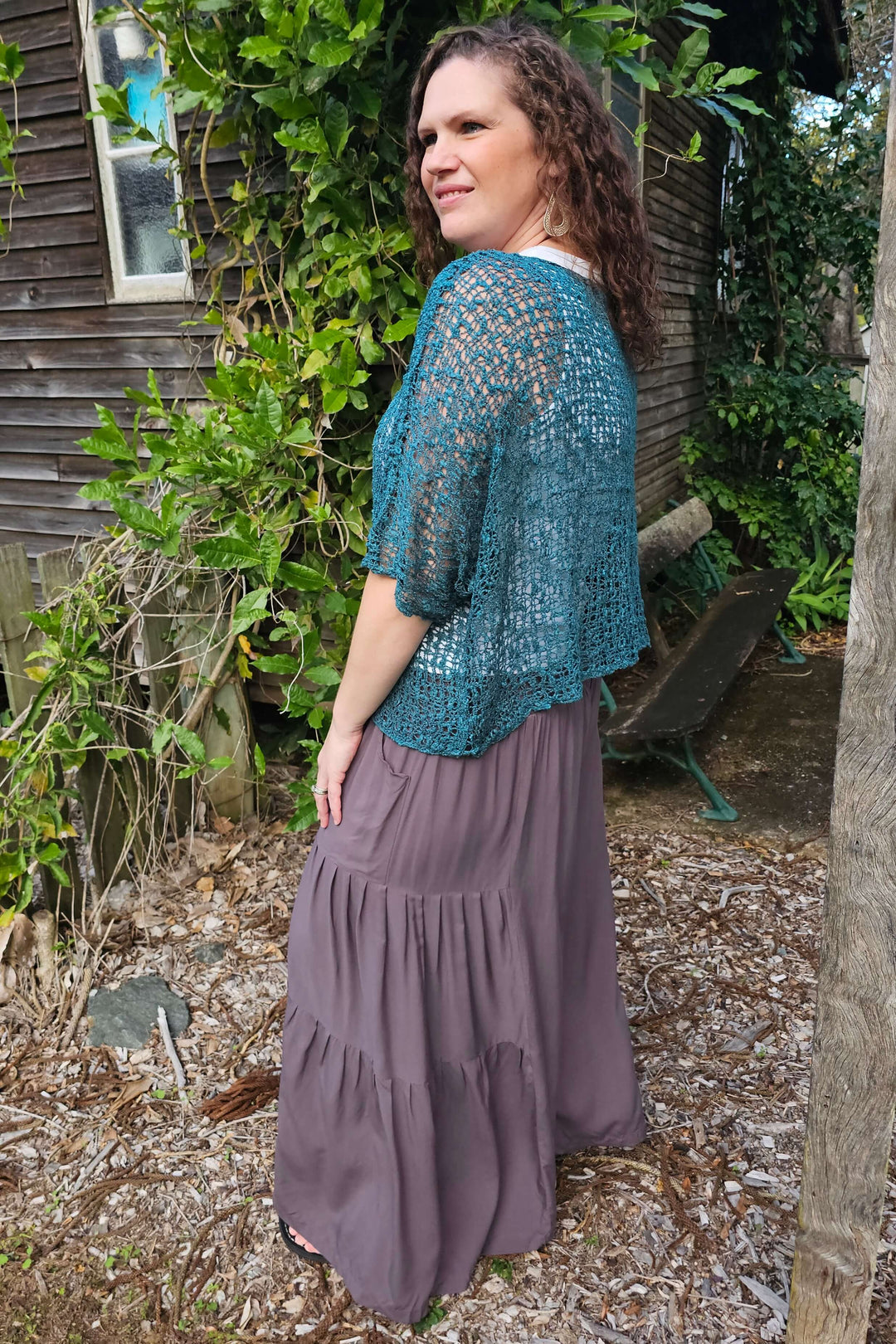 Emerald Slouch Knit Top